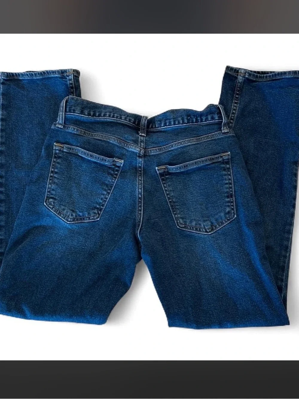 Old Navy Men's Straight Jeans in Dark Blue Wash